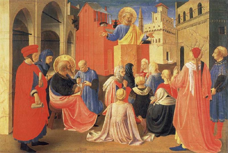 The Hl. Petrus preaches, Fra Angelico